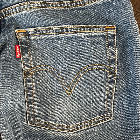 Levi's Ribcage Flare Jeans, Big E, Size 28 - Picture 9 of 10